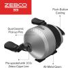 image:imageZebco 33 Spincast Fishing Reel Changeable Right or LeftHand Retrieve Builtin Bite Alert AllMetal Gears PreSpooled with Zebco Cajun Line33 Spincast Reel  Silver Clam Pkg
