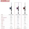 image:imageZebco Slingshot Spincast Reel and Fishing Rod Combo 2Piece Fishing Pole RightHand Retrieve PreSpooled with 10Pound Zebco LinePurple