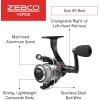 image:imageZebco Verge Spinning Reel and Fishing Rod Combo Changeable Right or LeftHand Retrieve PreSpooled with Zebco Fishing Line52 Rod  Size 05 Reel