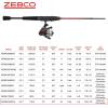 image:imageZebco Verge Spinning Reel and Fishing Rod Combo Changeable Right or LeftHand Retrieve PreSpooled with Zebco Fishing Line52 Rod  Size 05 Reel