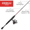 image:imageZebco Verge Spinning Reel and Fishing Rod Combo Changeable Right or LeftHand Retrieve PreSpooled with Zebco Fishing Line52 Rod  Size 05 Reel