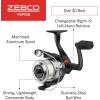image:imageZebco Verge Spinning Reel and Fishing Rod Combo Changeable Right or LeftHand Retrieve PreSpooled with Zebco Fishing Line66 Rod  Size 30 Reel