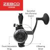 image:imageZebco Verge Spinning Reel and Fishing Rod Combo Changeable Right or LeftHand Retrieve PreSpooled with Zebco Fishing Line82 Rod  Size 60 Reel