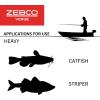 image:imageZebco Verge Spinning Reel and Fishing Rod Combo Changeable Right or LeftHand Retrieve PreSpooled with Zebco Fishing Line82 Rod  Size 60 Reel