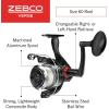 image:imageZebco Verge Spinning Reel and Fishing Rod Combo Changeable Right or LeftHand Retrieve PreSpooled with Zebco Fishing Line82 Rod  Size 60 Reel