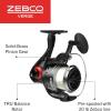 image:imageZebco Verge Spinning Reel and Fishing Rod Combo Changeable Right or LeftHand Retrieve PreSpooled with Zebco Fishing Line82 Rod  Size 60 Reel