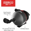image:imageZebco 33 Rhino Tough Spincast Reel and 2Piece Fishing Rod Combo Durable EGlass Rod with ComfortGrip Handle Quickset AntiReverse Fishing Reel with Bite Alert33 Rhino  6 Foot