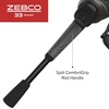 image:imageZebco 33 Rhino Tough Spincast Reel and 2Piece Fishing Rod Combo Durable EGlass Rod with ComfortGrip Handle Quickset AntiReverse Fishing Reel with Bite Alert33 Max Rhino  65 Foot