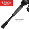 image:imageZebco 33 Rhino Tough Spincast Reel and 2Piece Fishing Rod Combo Durable EGlass Rod with ComfortGrip Handle Quickset AntiReverse Fishing Reel with Bite Alert33 Rhino  6 Foot