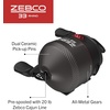 image:imageZebco 33 Rhino Tough Spincast Reel and 2Piece Fishing Rod Combo Durable EGlass Rod with ComfortGrip Handle Quickset AntiReverse Fishing Reel with Bite Alert33 Max Rhino  65 Foot