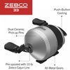 image:imageZebco 33 Spincast Reel and 2Piece Fishing Rod Combo 5Foot 6Inch Durable Fiberglass Rod Quickset AntiReverse Fishing Reel with Bite AlertBlack  With Bonus Reel
