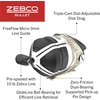 image:imageZebco Bullet MG Spincast Fishing Reel Size 30 Reel UltraLightweight Magnesium Body Changeable Right or LeftHand Retrieve Oversized NonSlip Handle Knob Dark SilverSize 30 Reel