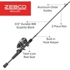 image:imageZebco Bullet Spincast Reel and Fishing Rod Combo IM8 Graphite Fishing Pole with MaxTac Grip Rod Handle Changeable Right or LeftHand Retrieve BlackClassic