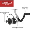 image:imageZebco Roam Spinning Reel and Fishing Rod Combo 6Foot Fiberglass Fishing Pole Split ComfortGrip Handle SoftTouch Handle Knob Changeable Right or LeftHand RetrieveSize 20 Reel  60 Rod  Orange