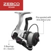image:imageZebco Roam Spinning Reel and Fishing Rod Combo 6Foot Fiberglass Fishing Pole Split ComfortGrip Handle SoftTouch Handle Knob Changeable Right or LeftHand RetrieveSize 20 Reel  60 Rod  Pink