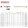 image:imageZebco Roam Spinning Reel and Fishing Rod Combo 6Foot Fiberglass Fishing Pole Split ComfortGrip Handle SoftTouch Handle Knob Changeable Right or LeftHand RetrieveSize 30 Reel  66 Rod  Orange