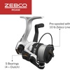 image:imageZebco Roam Spinning Reel and Fishing Rod Combo 6Foot Fiberglass Fishing Pole Split ComfortGrip Handle SoftTouch Handle Knob Changeable Right or LeftHand RetrieveSize 30 Reel  66 Rod  Orange