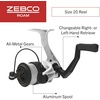 image:imageZebco Roam Spinning Reel and Fishing Rod Combo 6Foot Fiberglass Fishing Pole Split ComfortGrip Handle SoftTouch Handle Knob Changeable Right or LeftHand RetrieveSize 20 Reel  60 Rod  Orange
