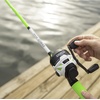 image:imageZebco Roam Telescopic Fishing Rod and Spinning or Spincast Fishing Reel Combo Durable 6Foot Fiberglass Rod with ComfortGrip Handle Prespooled with Zebco Cajun Fishing LineSpincast Reel  Green