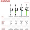 image:imageZebco Roam Telescopic Fishing Rod and Spinning or Spincast Fishing Reel Combo Durable 6Foot Fiberglass Rod with ComfortGrip Handle Prespooled with Zebco Cajun Fishing LineSpincast Reel  Green