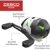 image:imageZebco Roam Telescopic Fishing Rod and Spinning or Spincast Fishing Reel Combo Durable 6Foot Fiberglass Rod with ComfortGrip Handle Prespooled with Zebco Cajun Fishing LineSpincast Reel  Green