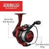 image:imageZebco Slingshot Spinning Reel and Fishing Rod Combo 2Piece MediumLight Durable Fiberglass Rod Comfortable EVA Handle PreSpooled with 8Pound Cajun Fishing Line56 Rod  Blue