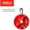 image:imageZebco Catfish Fishing Tackle Dial Pack 10 Total Pieces Hooks Sinkers Swivels Treble Hooks 360Degree Rotating Carabiner Rotating Locking Clear Plastic Lid Red