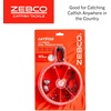 image:imageZebco Catfish Fishing Tackle Dial Pack 10 Total Pieces Hooks Sinkers Swivels Treble Hooks 360Degree Rotating Carabiner Rotating Locking Clear Plastic Lid Red