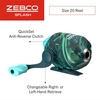 image:imageZebco Splash Spincast Reel and Fishing Rod Combo Fiberglass Rod Ball Bearing System All Metal Gears 8Pound LineGrunge Green