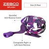 image:imageZebco Splash Spincast Reel and Fishing Rod Combo Fiberglass Rod Ball Bearing System All Metal Gears 8Pound LineTidepool Purple