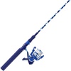 image:imageZebco Splash Spinning Reel and Fishing Rod Combo Fiberglass Rod 2Bearings All Metal Gears 521 Gear RatioTidepool Blue