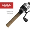 image:imageZebco 33 Cork Reel and Fishing Rod Combo Graphite Rod with Cork Handle QuickSet AntiReverse Fishing Reel with Bite Alert55 Foot  Micro Spincast