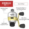 image:imageZebco 33 Spincast Reel and 2Piece Fishing Rod Combo Fiberglass Rod with Comfortable SplitGrip Cork Handle Instant AntiReverse Fishing Reel6 Foot  Spincast