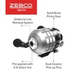 image:imageZebco Delta Spincast Reel and Fishing Rod Combo Instant AntiReverse Clutch Changeable Right or LeftHand Retrieve PreSpooled with Zebco Fishing Line56 Rod  Size 20 Reel