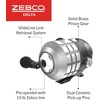 image:imageZebco Delta Spincast Reel and Fishing Rod Combo Instant AntiReverse Clutch Changeable Right or LeftHand Retrieve PreSpooled with Zebco Fishing Line62 Rod  Size 30 Reel