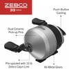 image:imageZebco Dock Spincast Reel and Fishing Rod Combo 42Inch Durable ZGlass Rod Quickset AntiReverse Fishing Reel Silver35 Foot