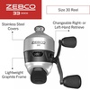 image:imageZebco Dock Spincast Reel and Fishing Rod Combo 42Inch Durable ZGlass Rod Quickset AntiReverse Fishing Reel Silver35 Foot