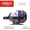 image:imageZebco Roam Spincast Reel and Fishing Rod Combo 6Foot 2Piece Fiberglass Fishing Pole with ComfortGrip Handle Quickset AntiReverse Fishing Reel PreSpooled with 10Pound Zebco LinePrism Purple