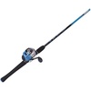 image:imageZebco Splash Spincast Reel and Fishing Rod Combo 6Foot 2Piece Fishing Pole Size 30 Reel Changeable Right or LeftHand Retrieve PreSpooled with 10Pound Zebco Line Blue