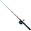 image:imageZebco Splash Spincast Reel and Fishing Rod Combo 6Foot 2Piece Fishing Pole Size 30 Reel Changeable Right or LeftHand Retrieve PreSpooled with 10Pound Zebco Line Blue
