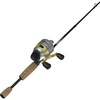 image:imageZebco 33 Spincast Reel and 2Piece Fishing Rod Combo Fiberglass Rod with Comfortable SplitGrip Cork Handle Instant AntiReverse Fishing Reel65 Foot  Max Spincast