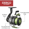 image:imageZebco Stinger Spinning Reel and 2Piece Fishing Rod Combo Durable Fiberglass Rod with EVA Handle Quickset AntiReverse Fishing Reel with Ball Bearing DriveSize 40 Reel  70 Rod  M