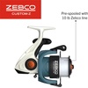 image:imageZebco CustomZ Spinning Reel and Fishing Rod Combo 6Foot 6Inch 2Piece Telescopic Rod Medium Power Size 30 Reel 14Piece Strike King Tackle Kit