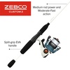 image:imageZebco CustomZ Spinning Reel and Fishing Rod Combo 6Foot 6Inch 2Piece Telescopic Rod Medium Power Size 30 Reel 14Piece Strike King Tackle Kit