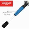 image:imageZebco Roam Baitcast Reel and Fishing Rod Combo 6Foot 6Inch 2Piece Fiberglass Fishing Pole with SplitGrip MaxTac Rod Handle Lightweight Graphite Frame RightHand RetrieveBlue