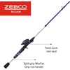 image:imageZebco Roam Baitcast Reel and Fishing Rod Combo 6Foot 6Inch 2Piece Fiberglass Rod with SplitGrip MaxTac Rod Handle Lightweight Graphite FramePrism Purple