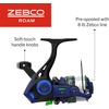 image:imageZebco Roam Spinning Reel and Fishing Rod Combo Fiberglass Rod Split ComfortGrip Handle SoftTouch Handle Knob Reversible RetrieveeEnergy GreenBlue