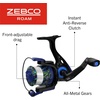 image:imageZebco Roam Spinning Reel and Fishing Rod Combo Fiberglass Rod Split ComfortGrip Handle SoftTouch Handle Knob Reversible RetrieveeEnergy GreenBlue