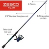 image:imageZebco Roam Spinning Reel and Fishing Rod Combo Fiberglass Rod Split ComfortGrip Handle SoftTouch Handle Knob Reversible RetrieveeEnergy GreenBlue