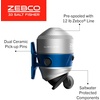 image:imageZebco Salt Fisher 33 Spincast Reel and Fishing Rod Combo 6Foot 6Inch 2Piece MediumHeavy Power ModerateFast Action Fiberglass Rod Interchangeable Retrieve 12Pound Line BlueSilver